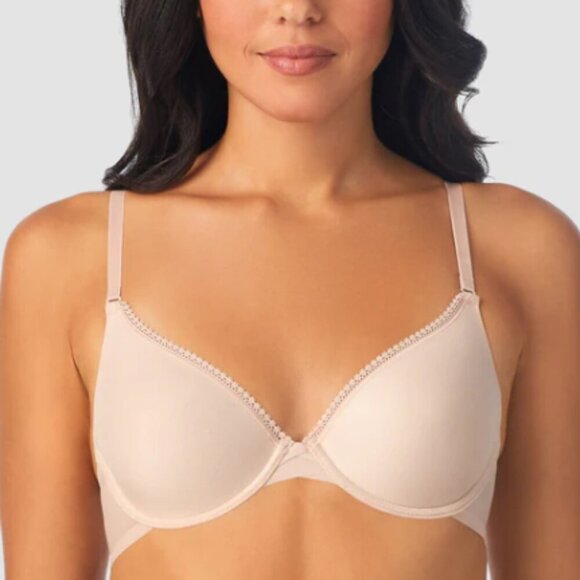 NEW OnGossamer Mesh Convertible T Shirt Bra Size 32C Champagne NWT - Picture 1 of 5